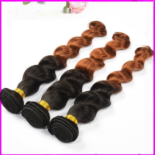 10A Ombre loose deep wave Peruvian human virgin hair
