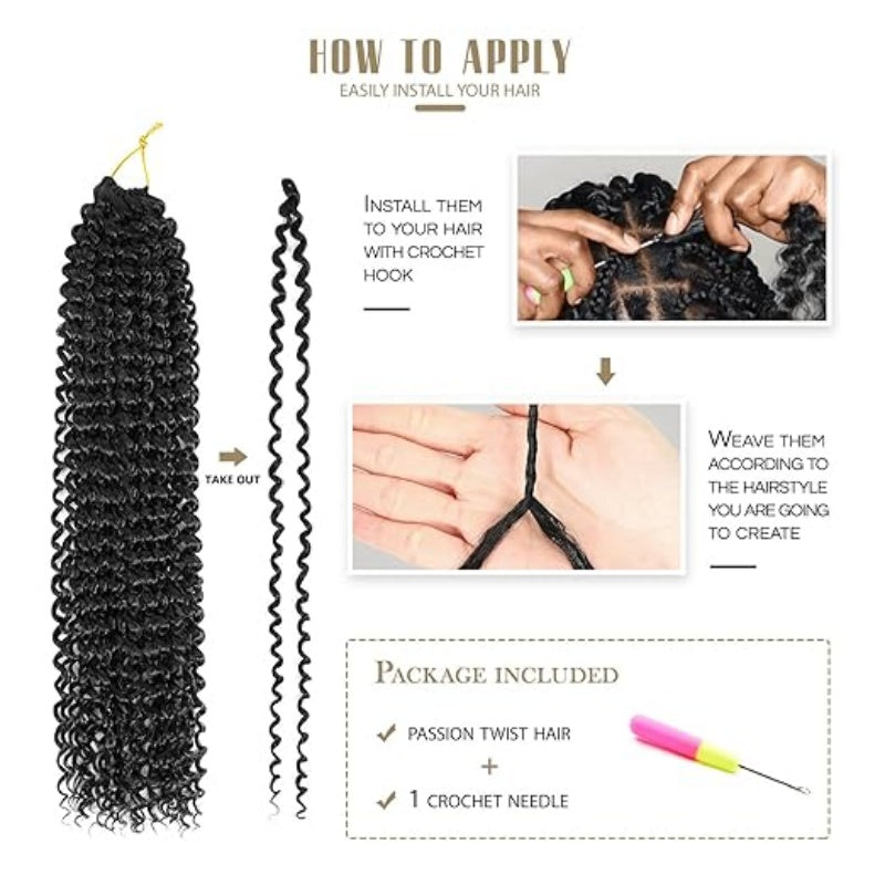 Water Wave Crochet Braiding Hair LongBohemian Curly Style Suitable For Butterfly Braids AndFaux Braids 60 Grams Multiple Styling Options AvailableHD Frontal Wig